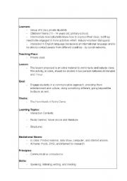 English Worksheet:  literature exercise - hunchback notre dame