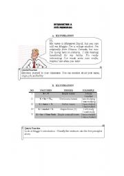 English Worksheet: introduction and 5 principles