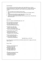 English Worksheet: Poetry