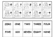 English Worksheet: Memory Game - Numbers