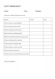 English Worksheet: Present Perfect Continuous Interview