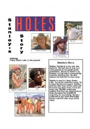 Reading guide to Sachar´s Holes - ESL worksheet by susannista