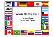 English Worksheet: Countries and Nationalities (Where are you from?)