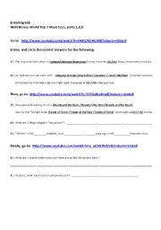 English Worksheet: Disney online listening activity