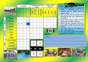 English Worksheet: logic game 11 - my neighbours houses
