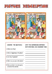 English Worksheet: Spot the difference