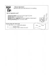 English Worksheet: imperatives