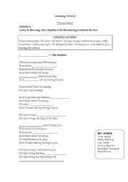 English Worksheet: All My loving, the Beatles