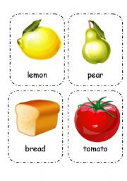 Food and Drink - Flashcards (Editable) 3/4 