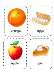 Food and Drink - Flashcards (Editable) 4/4 