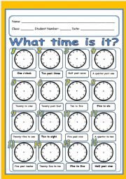 What time is it? (2 pages)