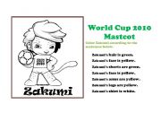 World Cup 2010 Mascot Coloring Page