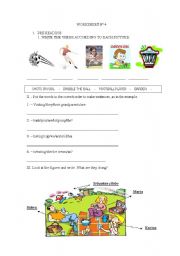English Worksheet: present  continuous tense activity