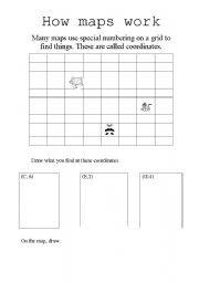 English Worksheet: How maps work