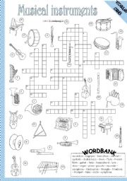 26 best ideas for coloring Percussion Instruments Crossword