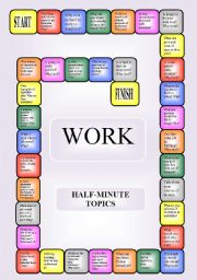 Work - boardgame or pairwork (34 questions for discussion)