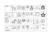 English Worksheet: Board game. Vocabulary review