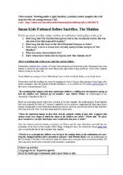 English worksheet: Video Session: The Maiden 