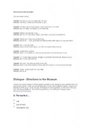 English Worksheet: Directions