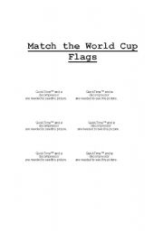 English worksheet: World Cup Flags