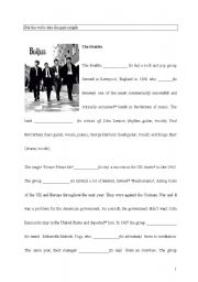 English Worksheet: the beatles