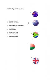 English Worksheet: Flags