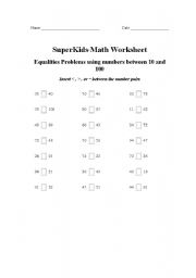 English Worksheet: Maths