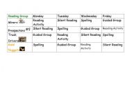 English worksheet: Reading Activity Carousel