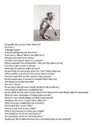 English Worksheet: Anorexia - Picture based conversation