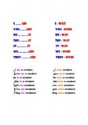 English worksheet: am is are 
