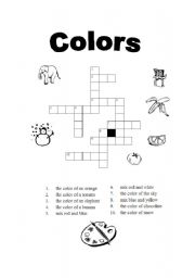 crossword on colors