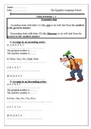 English worksheet: Math