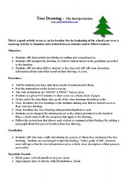 English Worksheet: tree