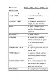 English Worksheet: definition of new words related to smart shopping - lifelines elementary