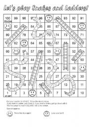 snakes and ladders template pdf