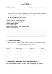 English Worksheet: how to prepare a dish