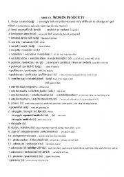 English Worksheet: Vocabulary