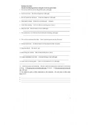 Sentence patterns worksheets