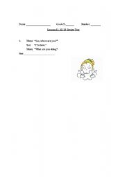 English worksheet: What did you do?