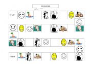 English worksheet: Feelings/Emotions Board Game