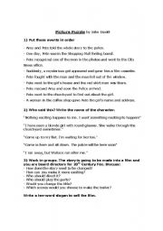 English Worksheet: Readers - Picture Puzzle and Double Fear by John Escott