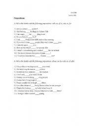 English worksheet: Basic exercise 1