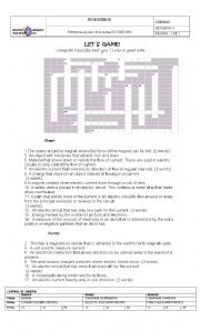 English Worksheet: puzzle