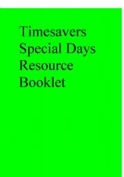 Timesavers Special Days Resource Booklet