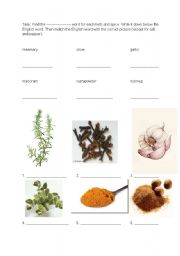 Food - herbs and spices 1