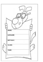 Caratula Para El Cuaderno Esl Worksheet By Laceciss