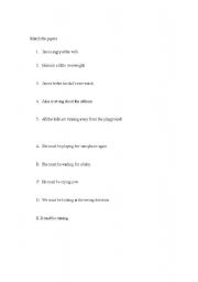 English Worksheet: Must logical Conclusion