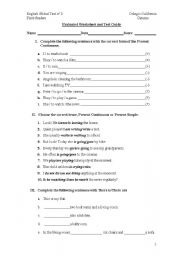 English Worksheet: high school worksheet 