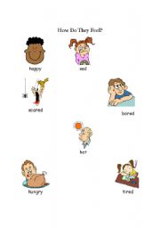 English Worksheet: Basic emotions and feelings