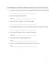 English Worksheet: as as exercise